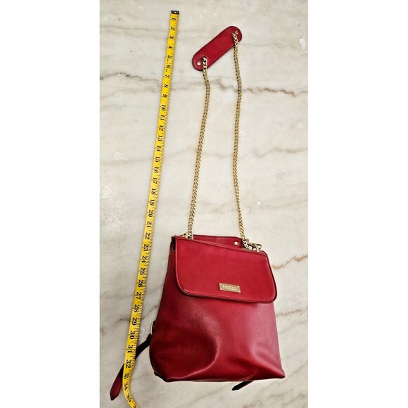 Authentic "Babe" Women's Cherry Red Molten Faux Leather Crossbody Bag